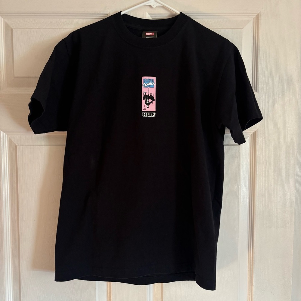 HUF x Spider-Man Hangin' Out Black T-Shirt